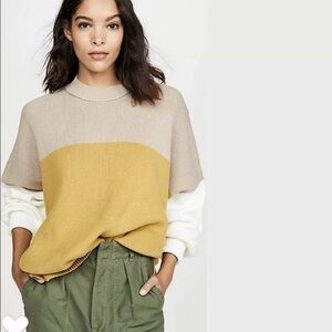Free People “Easy Street Colour Block Sweater” XS